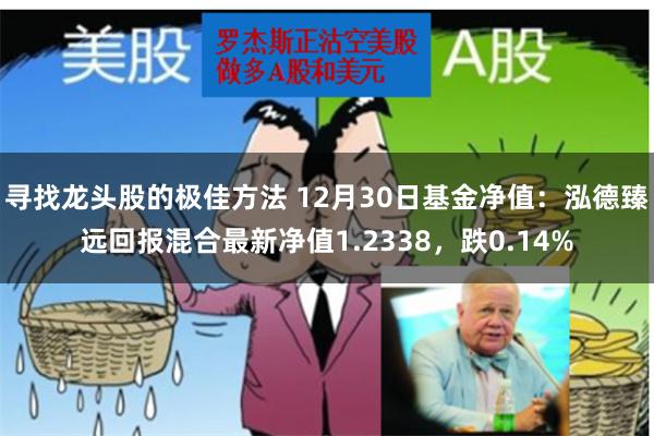 寻找龙头股的极佳方法 12月30日基金净值：泓德臻远回报混合最新净值1.2338，跌0.14%